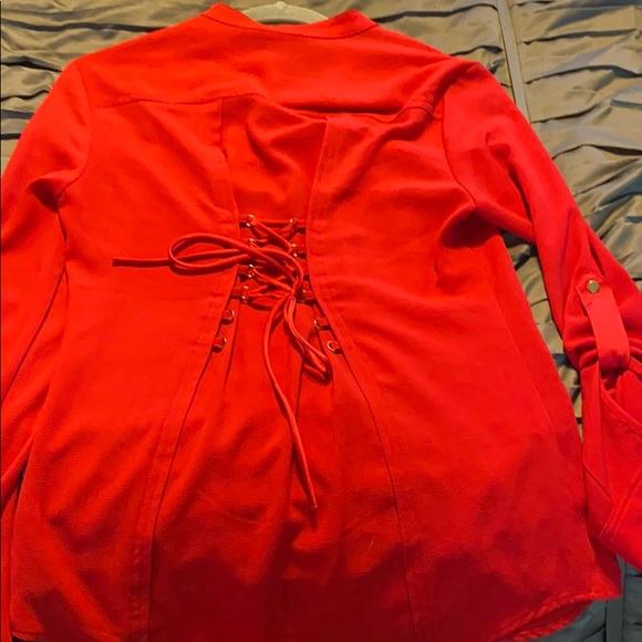 Red Bebe blouse - Picture 2 of 3